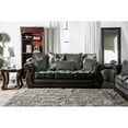 thumbnail image 2 of Furniture of America Andrea Chenille Rolled Arms Sofa in Light Gray, 2 of 10