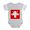 Heather Gray, variant on CafePress - Swiss St. Bernards - Cute Infant Baby Football Bodysuit
