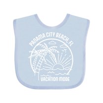 Inktastic Summer Vacation Mode Panama City Beach Florida Boys or Girls Baby Bib