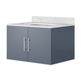 thumbnail image 4 of 30 in. W Dark Grey Bath Vanity with Marble Top / One Compartment & Easy - to - clean Surface, 4 of 4