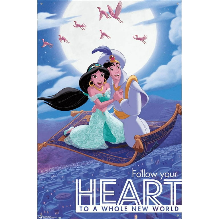 Disney Aladdin - Carpet Ride Wall Poster with Push Pins, 22.375