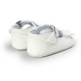 thumbnail image 4 of Infant Baby Girls Flats Soft Sole PU Leather Non-Slip Bowknot Princess Wedding Dress Shoes Toddler First Walking Crib Shoes 0-18 Months, 4 of 7