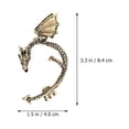 thumbnail image 3 of CIMAXIC Gothic Punk Ear Clips in Assorted Colors with Stylish Retro Design for Decorative Use alloy,3.31"X1.57"X0.2", 3 of 4