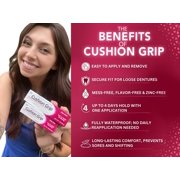 Cushion Grip Thermoplastic Denture Adhesive, 1 oz - Improves Denture Fit, Comfort & Stability | Non-Glue Adhesive, Acts Like a Soft Reline (Pack of 5)