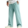 thumbnail image 2 of Evdexr Mens Baggy Sweatpants Drawstring Wide Leg Sweat Pants with Pockets Fall 2026 Lounge Casual Trousers Oversized Loose Fit Solid Pants 3XL, 2 of 8