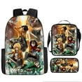 thumbnail image 2 of Attack on The Giant Schoolbag, Anime Men's and Women's Backpacks, Large-capacity Outdoor Leisure Travel Bags, Three-piece Set, 2 of 10