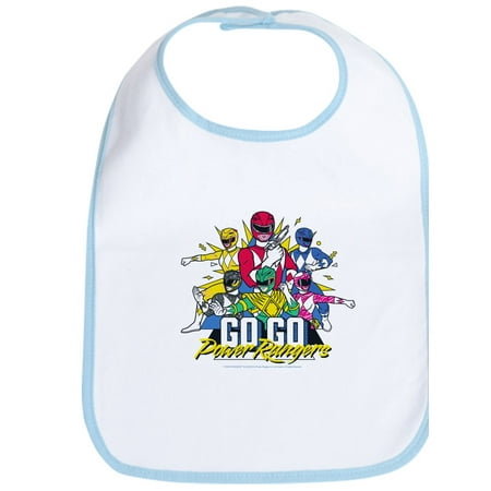 

CafePress - Go Go Power Rangers Group Shot - Cute Cloth Baby Bib Toddler Bib