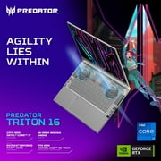 Predator Triton 16 16 Gaming Laptop, Intel Core i7 i7-13700H, 16GB RAM, NVIDIA GeForce RTX 4070 8 GB, 1TB SSD, Windows 11 Home, PT16-51-76XZ