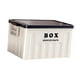 thumbnail image 2 of Contenedor de almacenamiento con tapa, versátil, ahorra espacio, organizador para maletero de coche, caja de almacenamiento con tapa, contenedor para Blanco Azul, 2 of 8