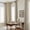 Burlywood Birch-40"W x 108"L (Pack of 1), variant on White 40"W x 84"L (Pack of 1) Pinch Pleat Semi Sheer Linen Window Curtains for Bedroom Living Room
