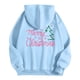 thumbnail image 3 of WILLBEST Sudaderas Deportivas para Mujer, Camiseta de Feliz Navidad para Mujer, Sudadera con Estampado de Letras y Árbol de Navidad, Sudadera con Capucha Navideña Grande, 3 of 4