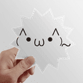 thumbnail image 1 of Visage Adorable Habillé comme un Chat Expression Soleil Autocollant Vinyle Bagage Graffiti Fleur Décalcomanie, 1 of 3