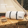 thumbnail image 3 of Bolsa de viaje de lona resistente al agua, resistente, de gran capacidad, portátil Blanco L, 3 of 9