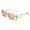 Clear Beige (Beige), variant on Women's Sunglasses Retro Designer Fashion Rectangle Frame UV400 Tortoise