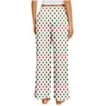 thumbnail image 4 of Riecok Pajama Pants for Women Plus Size Elastic Waist Straight Leg Pajama Bottoms Christmas Print Trendy Casual Lounge Pants Multicolor 4XL, 4 of 7
