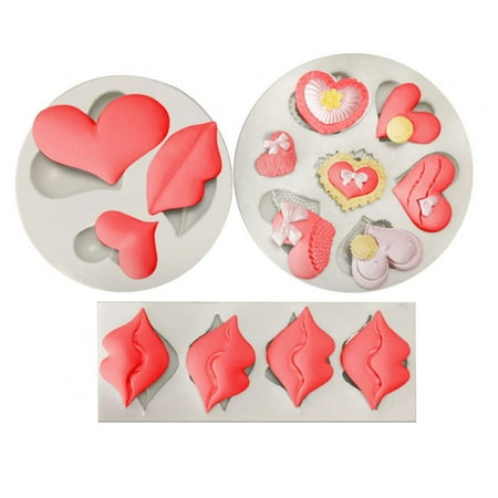 

Altsales Sexy Lips Kiss Collection Candy Silicone Heat Molds for Cake Decoration Chocolate Pops Pastry Sugarcraft Polymer Clay Resin Baby Shower Wedding Bachelor Party Supplies