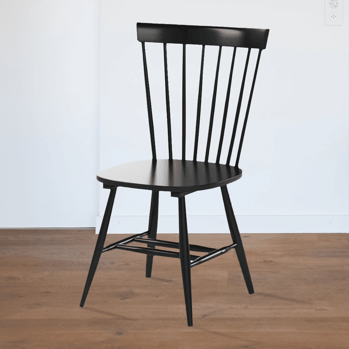 Dining Chairs Set of 2, Farmhouse Wood Spindle Side Chair with Slat