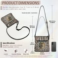 thumbnail image 7 of Kuiaobaty Zipper Tiger Print Leather Crossbody Bag for Women, Lightweight Multi Pockets Sling Handbag with Adjustable Strap, Roomy Casual Messenger Purse Crossbody for Travel, 7 of 7