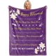 thumbnail image 1 of LHSHID Happy Retirement Gifts for Women Blanket Flannel Soft and Comfortable Anti static Bed Sofa Blanket 60x80in, 1 of 6
