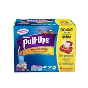 Huggies Pull-Ups Learning Design Boys' Training Pants with Bonus Wipes, Size 4T-5T, 44 Count