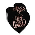 thumbnail image 1 of Inkdotpot Joy To The World Baby Shower Bottle Tag Real Rose Gold Foil Favor Hang Tags Pack Of 50, 1 of 8