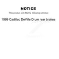 thumbnail image 2 of Positive Plus Front Rear Semi-Metallic Brake Pads Kit for Car 1999 Cadillac DeVille Drum rear brakes KPF-100294, 2 of 8