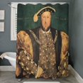 thumbnail image 3 of CafePress - Hans Holbein The Younger Henry VIII - Unique Fabric Shower Curtain 70" x 72", 3 of 3