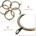 thumbnail image 2 of KALLORY 20Pcs Dark Brown Shower Curtain Rings Thick Eyelet Rings with Quiet Smooth Operation, 2 of 8
