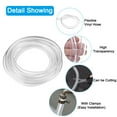 thumbnail image 4 of Uxcell Clear Vinyl Tubing, Flexible Plastic Pipe Tube Hose with 2 Clamps 9/32" ID x 3/8" OD x 26 Ft Length, 4 of 5