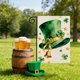 thumbnail image 5 of Decoraciones para el Día de San Patricio, Accesorios para el Día de San Patricio, Regalos para el Día de San Patricio. Bandera de jardín de doble cara con diseño de "Feliz Día de San Patricio", bander, 5 of 6