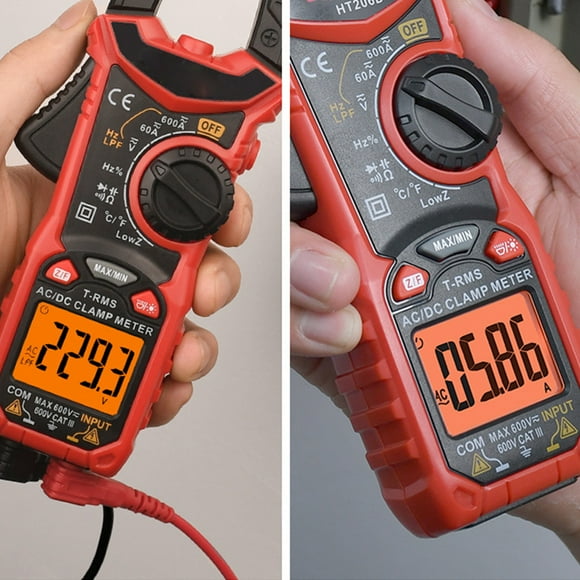 Clamp Current Voltage Tester Clamp Multimeter Ac Voltage Tester Digital Electrical Tester Meter AC Current Digital Clamp Multimeter Clamp Current Voltage Tester Temperature