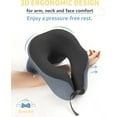 thumbnail image 4 of Travel Pillow for Airplanes with 360 Head Support,Memory Foam 2-in-1 Neck Pillow Airplane,Travel Neck Pillow with Storage Bag,Adjustable Clasp for Travel,Home,Office,and Gaming, 4 of 14