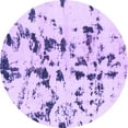 thumbnail image 1 of Ahgly Company Indoor Round Abstract Purple Modern Area Rugs, 6' Round, 1 of 4