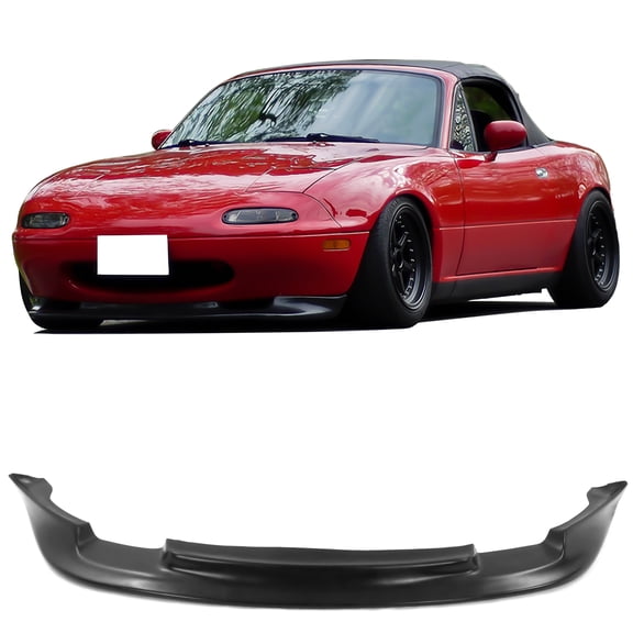 Ikon Motorsports Compatible with 90-97 Mazda Miata MX5 MX-5 GV Front Bumper Lip Spoiler Bodykit Polyurethane PU