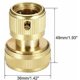thumbnail image 3 of Conector de riego de latón de 19 mm (3/4 "), conectores de montaje rápido para manguera de riego de jardín (2 unidades), 3 of 5