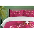 thumbnail image 3 of Ambesonne Floral Duvet Cover Sets, Spring Flowers, 2-Queen, Pink, 3 of 6
