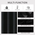 thumbnail image 4 of Cortinas Joydeco Black Blackout de lino sintético 100% negro, 2,4 m, 4 of 8