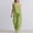 Green, variant on Linen Sets for Women 2 Piece Sleeveless V Neck Halter Top Matching Wide Leg Pants Summer Lounge Set Vacation Outfits Pocket 2026 Beach Vacation Outfits(Coffee,M)