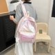 thumbnail image 2 of Mochila de estudiante de viaje simple de moda de tela laminada para mujer (rosa) Ndcxsfigh Para Estrenar, 2 of 8