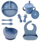 thumbnail image 3 of Juego de alimentación de bebé de silicona sin BPA, cuenco con ventosa, plato de comedor, taza de paja, cuchara, tenedores para niños, vajilla para bebés, platos para niños, 3 of 5
