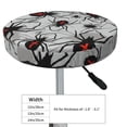 thumbnail image 4 of Balery Spiders Fundas de asiento para taburete de bar redondo de tela de terciopelo ajustables que protegen de arañazos y manchas para sillas de 14 a 17 pulgadas.-13 inch, 4 of 7