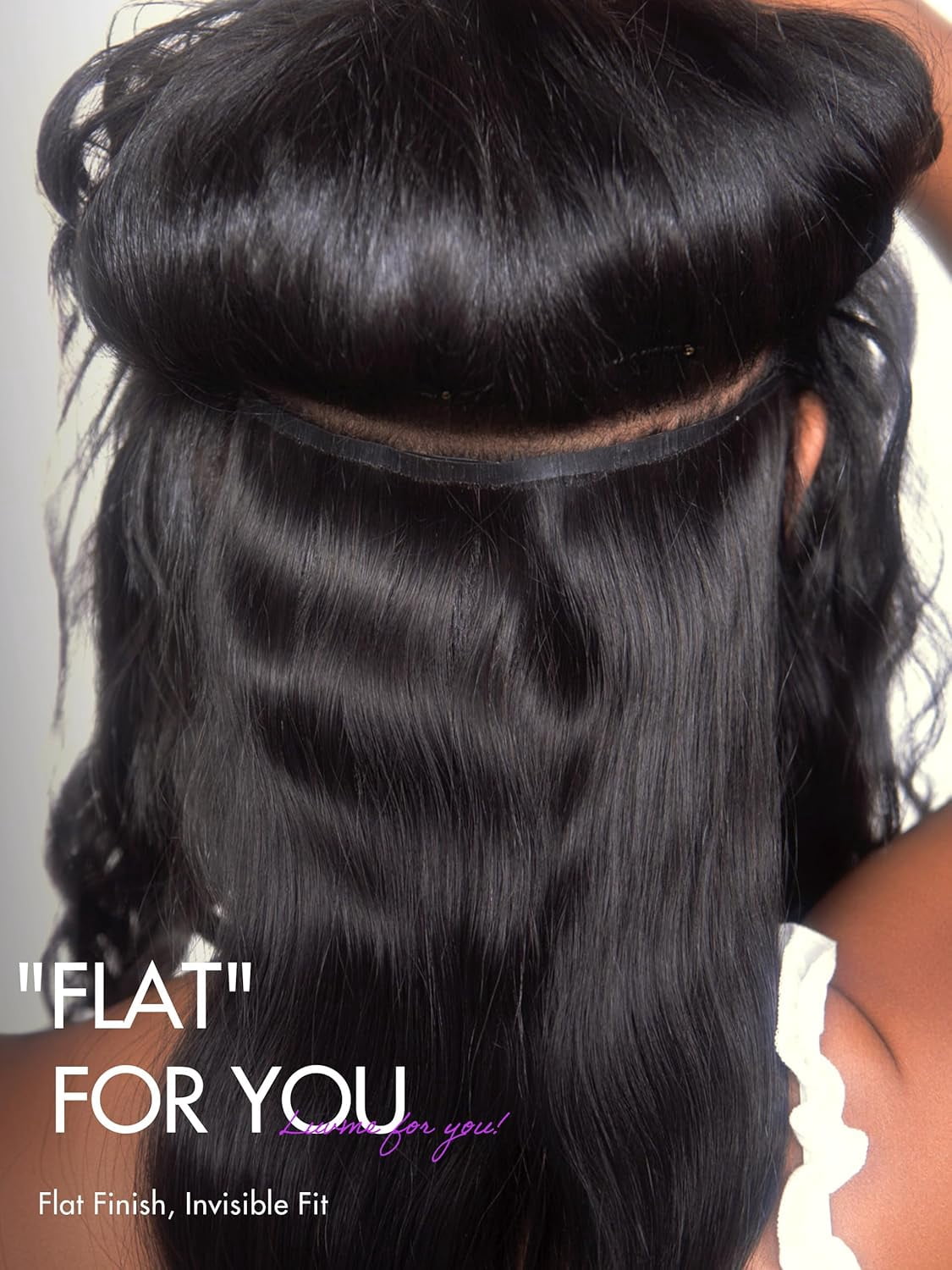 LUVME Clip in 14" Human Hair Extensions Full Max with 2 Pack Natural Black Seamless for Women
