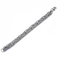 thumbnail image 2 of 1Pcs 201 Stainless Steel Chain Bracelets Chainmaille Weaves Jewelry Stainless Steel Color Jewelry Findings for Necklace Bracelet Jewelry Making 8-1/2 inch(21.5cm), 2 of 3