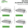 [20 Pack] Heavy Duty Full Size Shallow Aluminum Pans Foil Roasting
