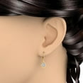 thumbnail image 3 of 1/3 Carat Round Diamond Teardrop Dangling Earrings in 10K Yellow Gold - IGI Certified (I1-I2 Clarity), 3 of 5