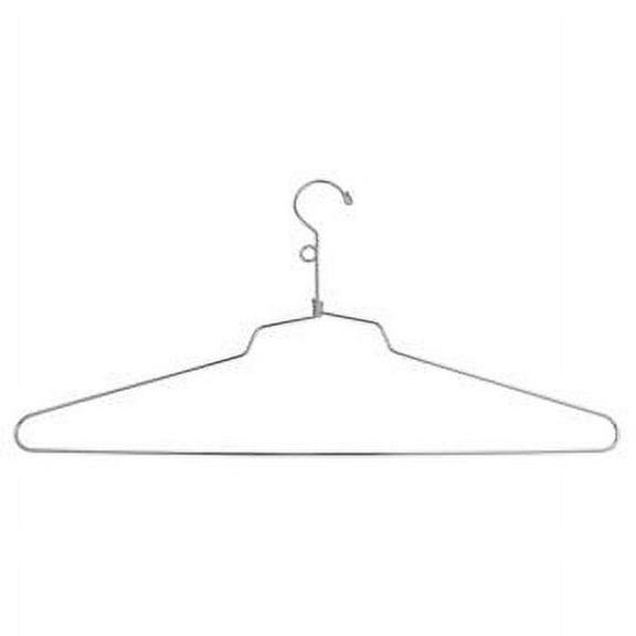 Econoco - SLD/18-LH - 18" Chrome Blouse or Dress Hanger with Loop Hook