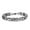 Silvery A, variant on Mens Metal Bracelet, 21CM Length, 9MM Width, 42g Weight, European and American Style, Gold or Silver Plated