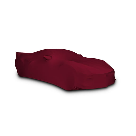 2020-2023 C8 Corvette Ultraguard Stretch Satin Indoor Car Cover Dark Red