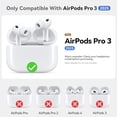 thumbnail image 2 of for AirPods Pro 3 Case 2025 with Cleaner Kit,Soft Silicone Protective Cover for AirPods Pro 3rd Generation Cases for Women Men,AirPod Pro 3 Case Accessories with Keychain-Orange, 2 of 7