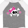 thumbnail image 4 of Inktastic Valentine Holiday Girls Skull Girls Long Sleeve Baby Bodysuit, 4 of 5